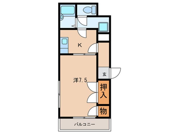 サンライズ大倉山の物件間取画像